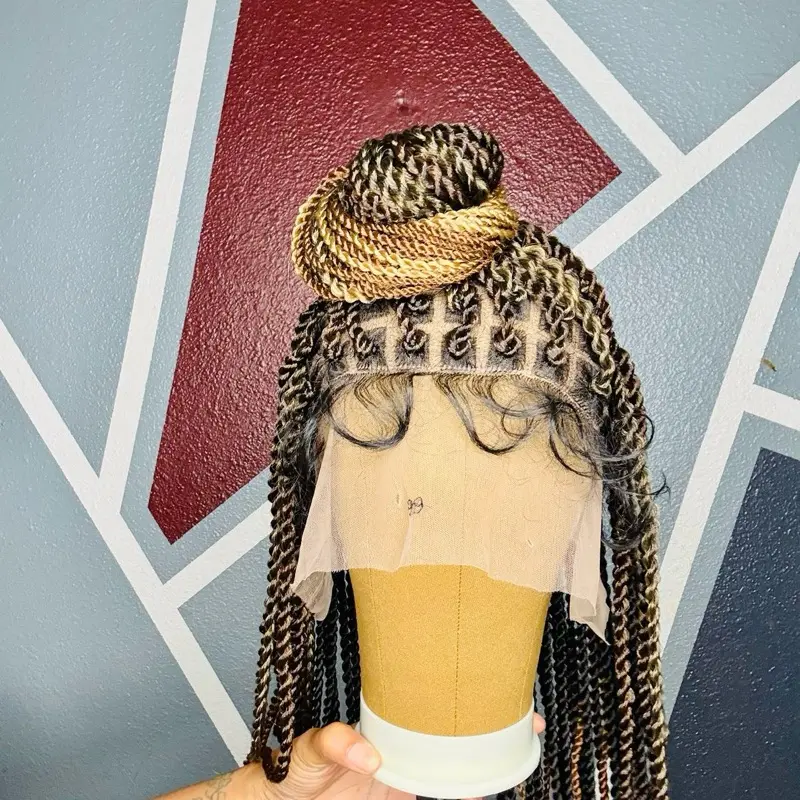 Hand crafted Senegal twist lace wig