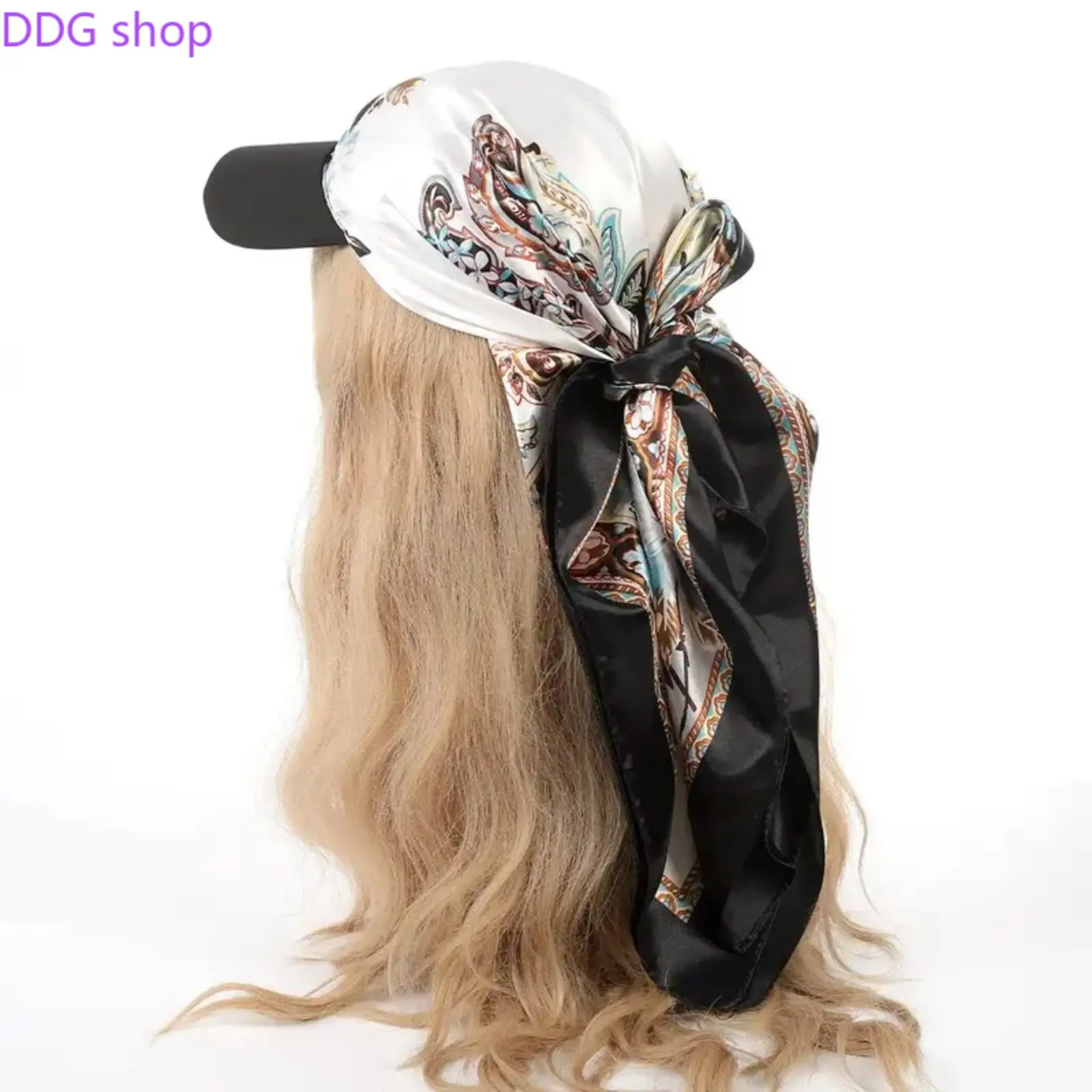 A unique ethnic-style headscarf/hat with an integrated brim, suitable for everyday sun protection, casual outings, and various ethnic-patterned designs. Made of silk.,summervibes