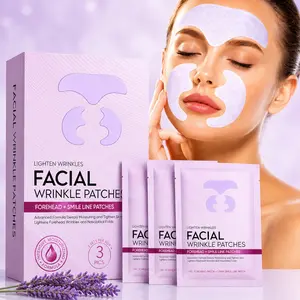 Anti-Wrinkle Face Patches, Forehead and Frown Line Wrinkle Remover Mask Set, Sleep Mask, Moisturizing Skincare Mask, 3 Pieces