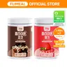 FLIMEAL Crunchy High Protein Shake Powder - 20-23g Protein, Low-Sugar Sweetness for Keto Goals, Erythritol + Stevia, Ice Cream Finish, Cupcake-Flavored Meal Replacement (2 Tubs, 28 Servings)