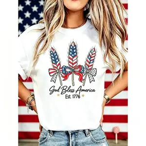 God Bless America Women T-shirt 250 Years America Anniversary USA 250th Birthday Gift Shirt Memorial Independence Day 4th of July Men Women Cotton Tee Shirt, cotton, Unisex Crew neck T-shirt for Men And Women,Great Gift for Friends &family Casual Fashi