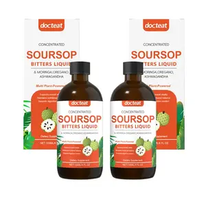 Soursop Bitters Liquid - 120ml Plant-Based Dietary Supplement with Soursop Leaf, Ciguo, Pomegranate Natural Formula for Herbal Detox, Digestive & Gut Health, Immune Support