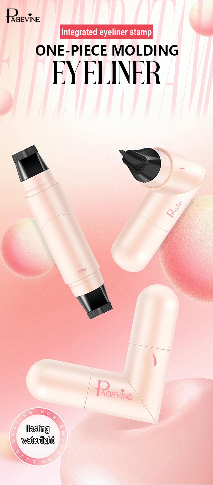 PAGE VINE One-Step Eyeliner Stamp Pen for Beginners Waterproof Smudge-Proof Winged Liner Stamp Quick Makeup Tool with 2 Shades Natural Black & Honey Tea Brown PAGE VINE One-Step Eyeliner Stamp Pen for Beginners Waterproof Smudge-Proof Winged Liner Stamp Quick Makeup Tool with 2 Shades Natural Black & Honey Tea Brown