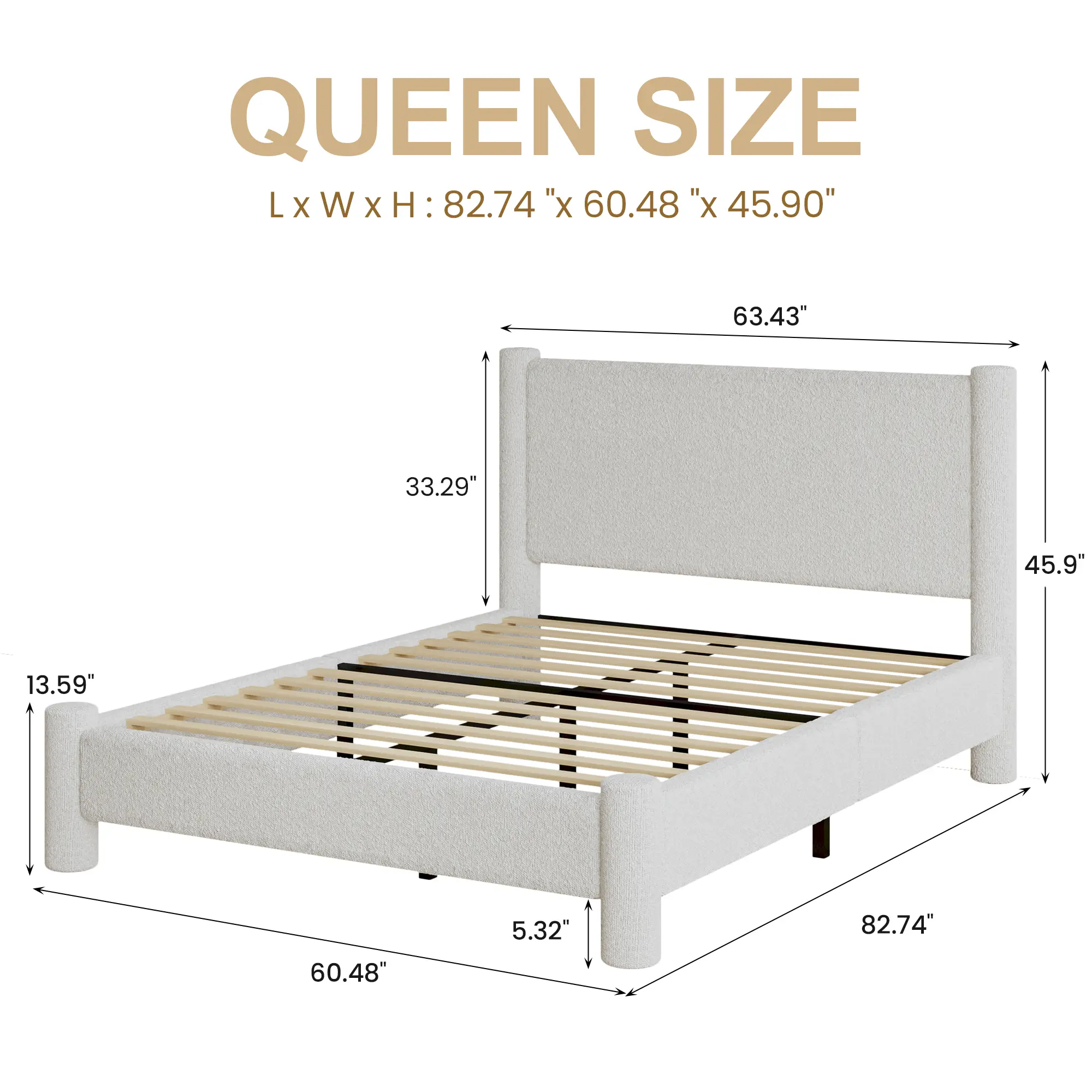 Queen Size White