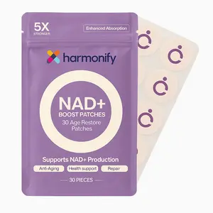 HARMONIFY NAD Patches - 30 Wellness Patches for Deeper Rest Vegan Formula Gentle Daily Use 1 Month Supply Supports Collagen Production