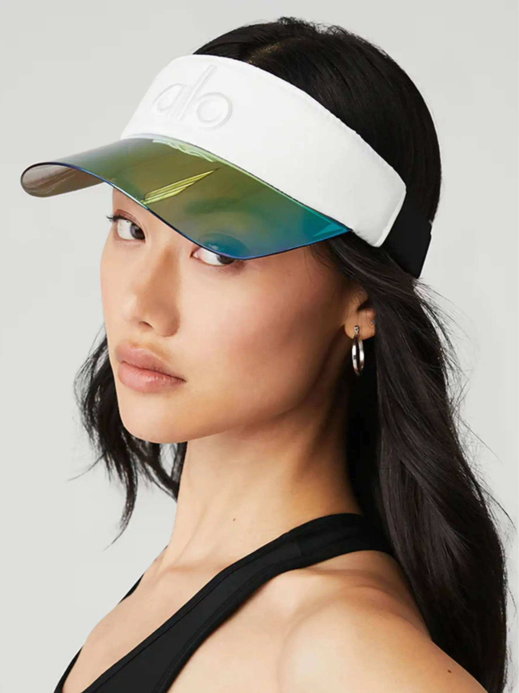 Alo Yoga High-Performance Sweat-Wicking Polyester Sun Hat With Sun Visor Design, Adjustable Buckle, Unisex And Couple Style.