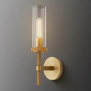 1- Light Dimmable Luxury Flush Mounted Sconces Wall Sconces(Bulb Included)