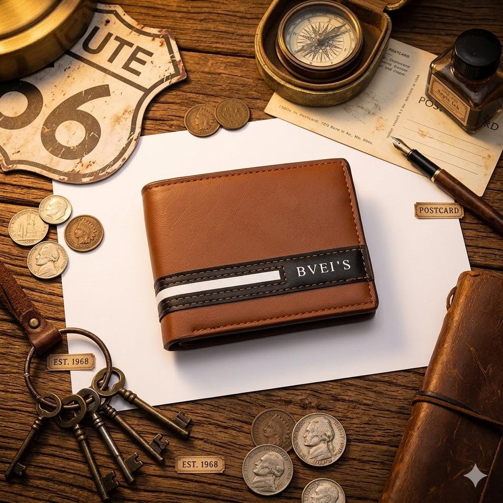 Everyday Casual Wallet for Men – American Leather Wallet, Father’s Day Gift Idea