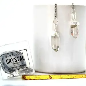 Clear Quartz Crystal Tea Infuser