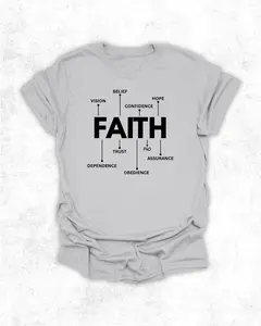 Faith Definition Tee - Ice Gray