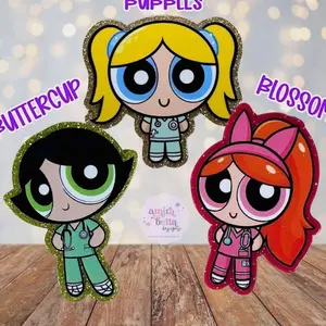 Powerpuff Nurse Badge Reel | Cute Cartoon Nurse Badge Reel | RN Badge Holder | Nurse Gift | Nurse Badge Clip | Nurse Accessories