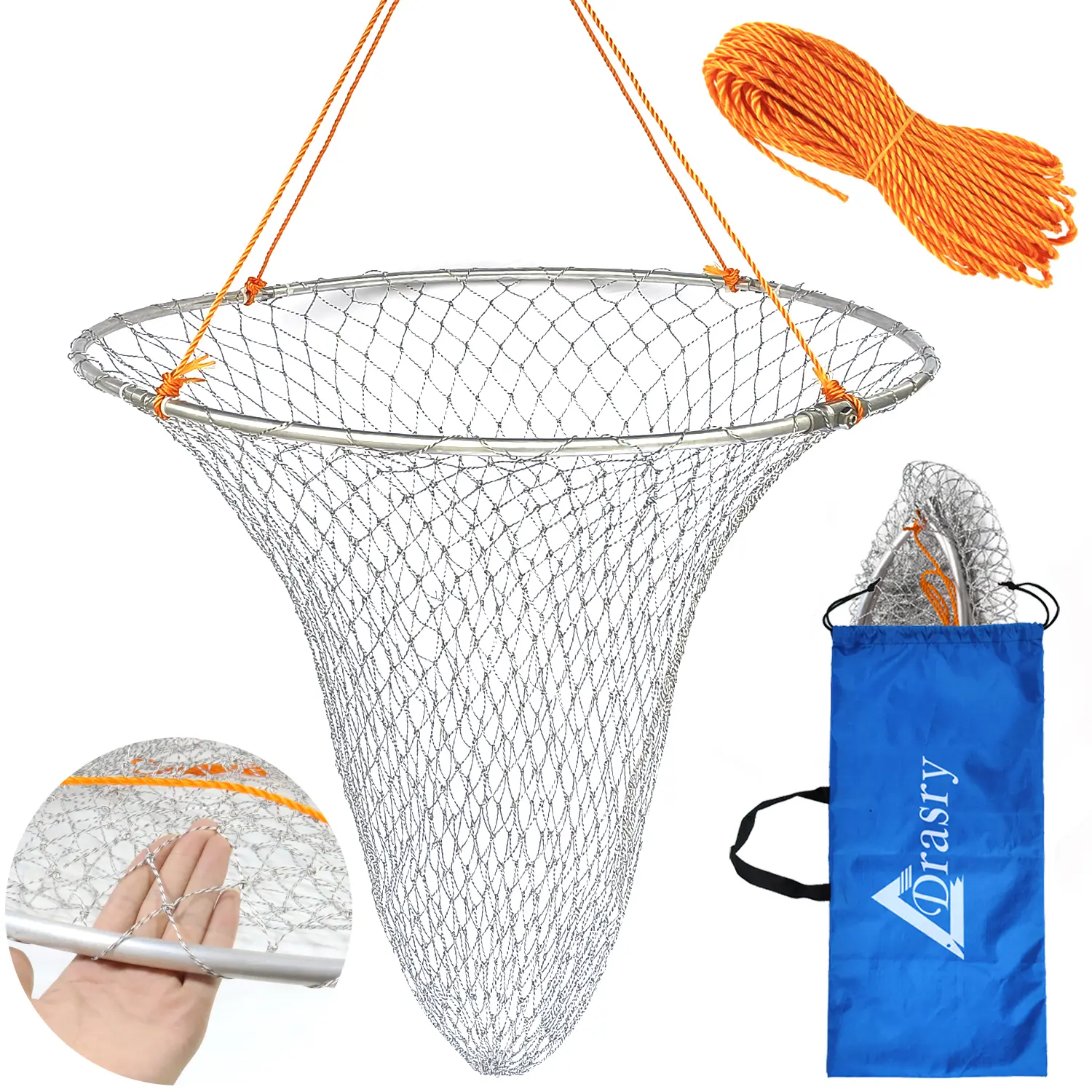 best cheap drop nets for fishing Deep Net SBK70-75 or other overhanging structure American-style Hoop Net Sea Fishing