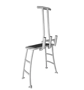 Dolphin Pro+ 42in H Poling Platform with W Handle and 3 Rod Holders for Versatile Use
