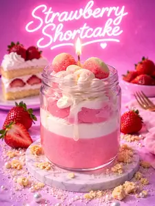 Strawberry Shortcake - Kay-May's signature soy wax candle