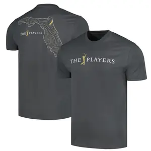 The Players Golf T-Shirt, Minimalist Florida Map Back Graphic Tee, Official Golf Tournament Logo Shirt, Soft Cotton Blend Shirt, Premium Fan Apparel for Men and Women, Modern Golf Lifestyle Gift