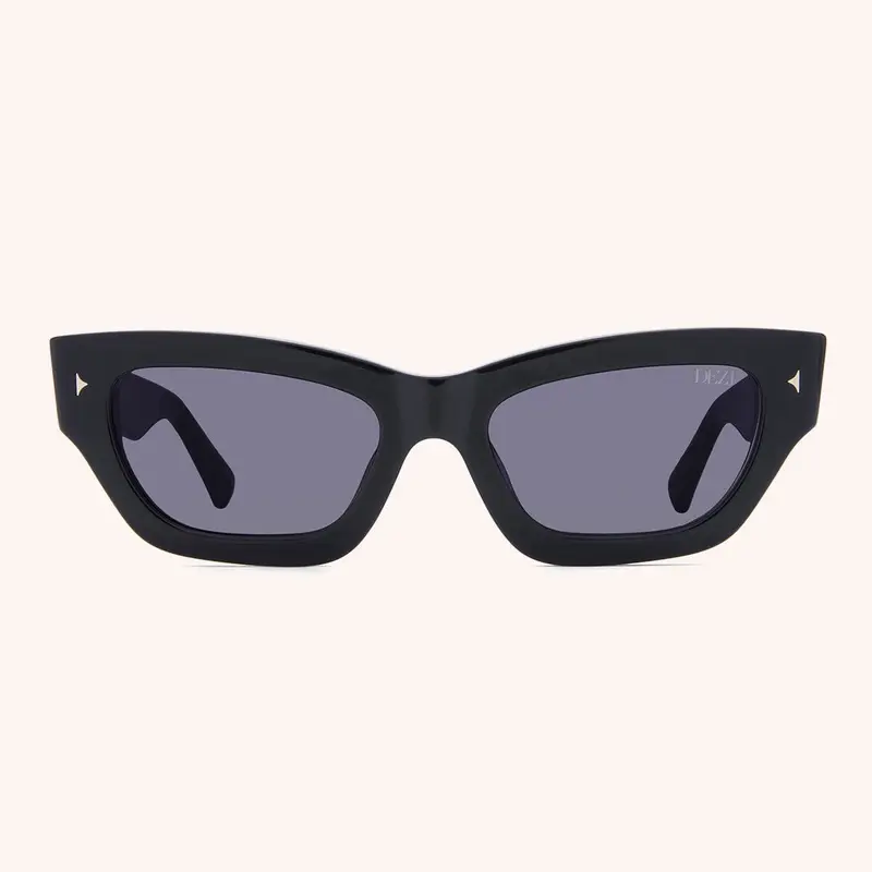 DEZI STACKED Cat Eye Sunglasses with Jewelry Rings