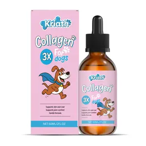 Kriath  Dog Collagen Drops Skin Coat Joint Care Gentle Formula Supplement