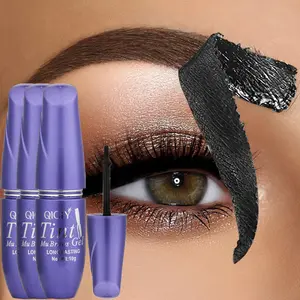 4 Pack Set Of Tear Off Eyebrow Gel Exfoliating Wrinkle Resistant Waterproof Long Lasting Coloring Tear Off Eyebrow Cream Easy To Remove Cosmetics