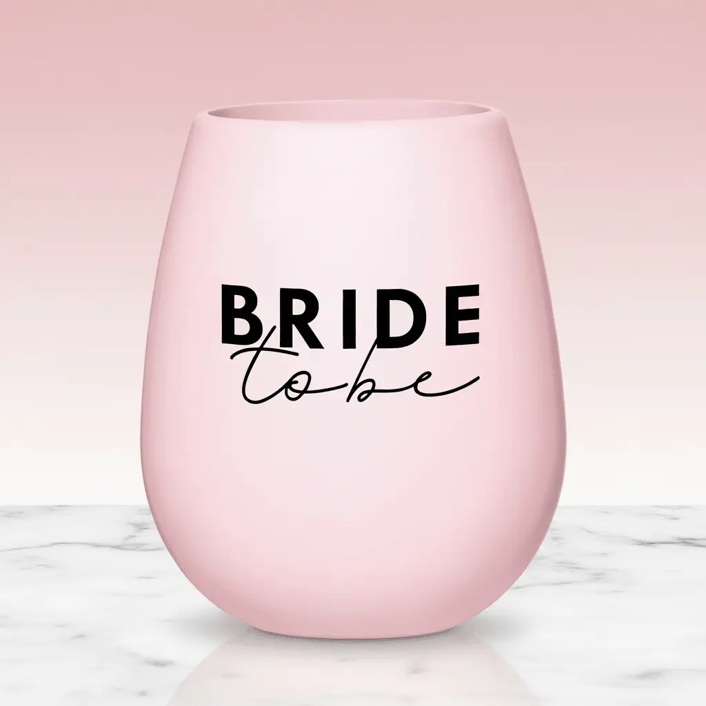 Bride to Be Silicone Wine Glass
