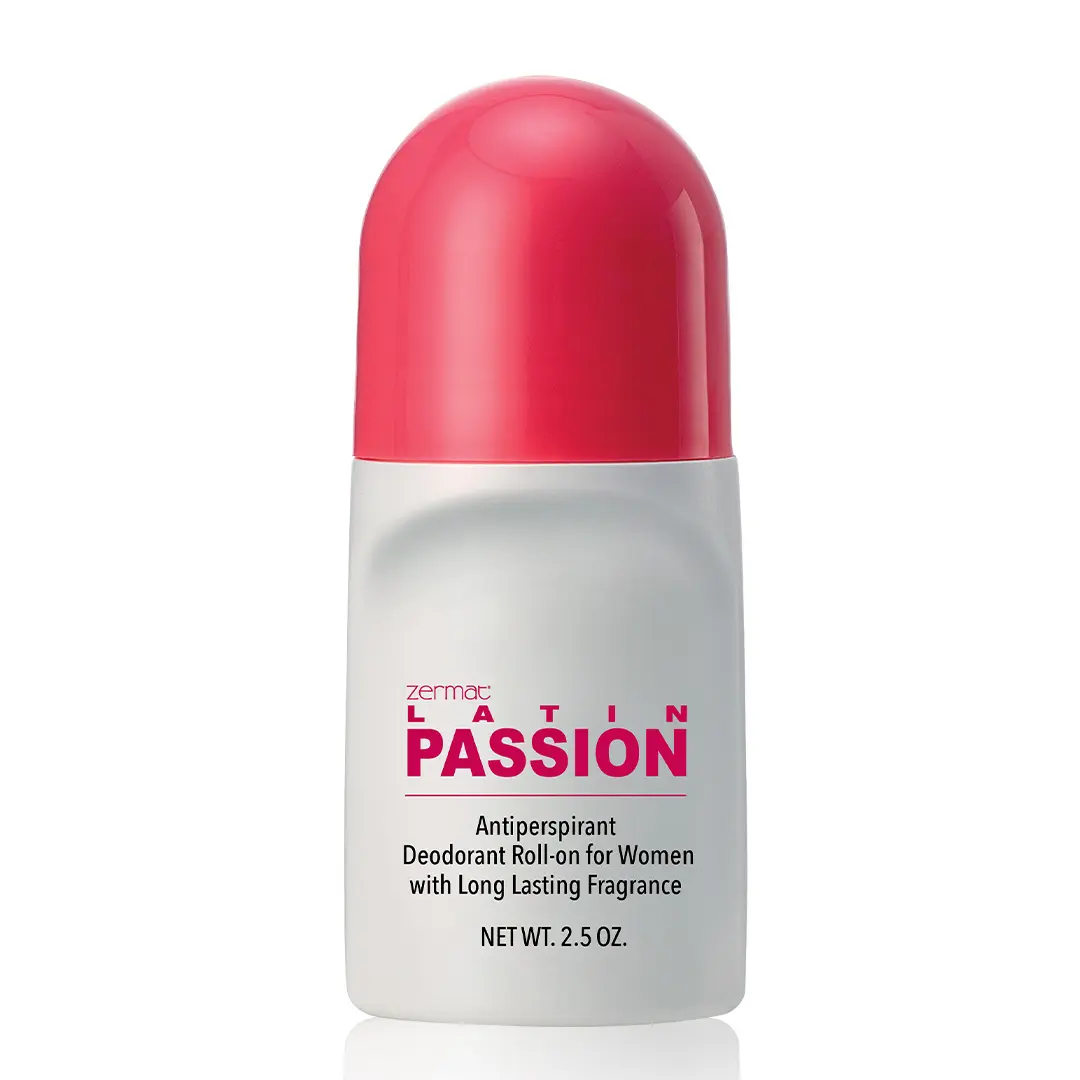 Zermat USA Latin Passion Roll-On Deodorant for Women, 24 h Antiperspirant 2.5 Oz.