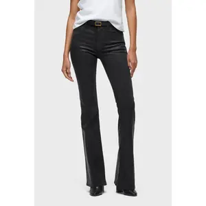 Barbara Snake Print High-Rise Bootcut