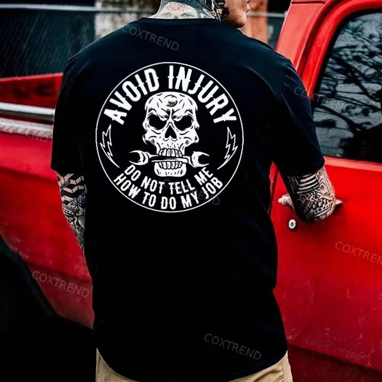 Avoid Injury Do Not Tell Me How To Do My Job Printed Men's T-shirt