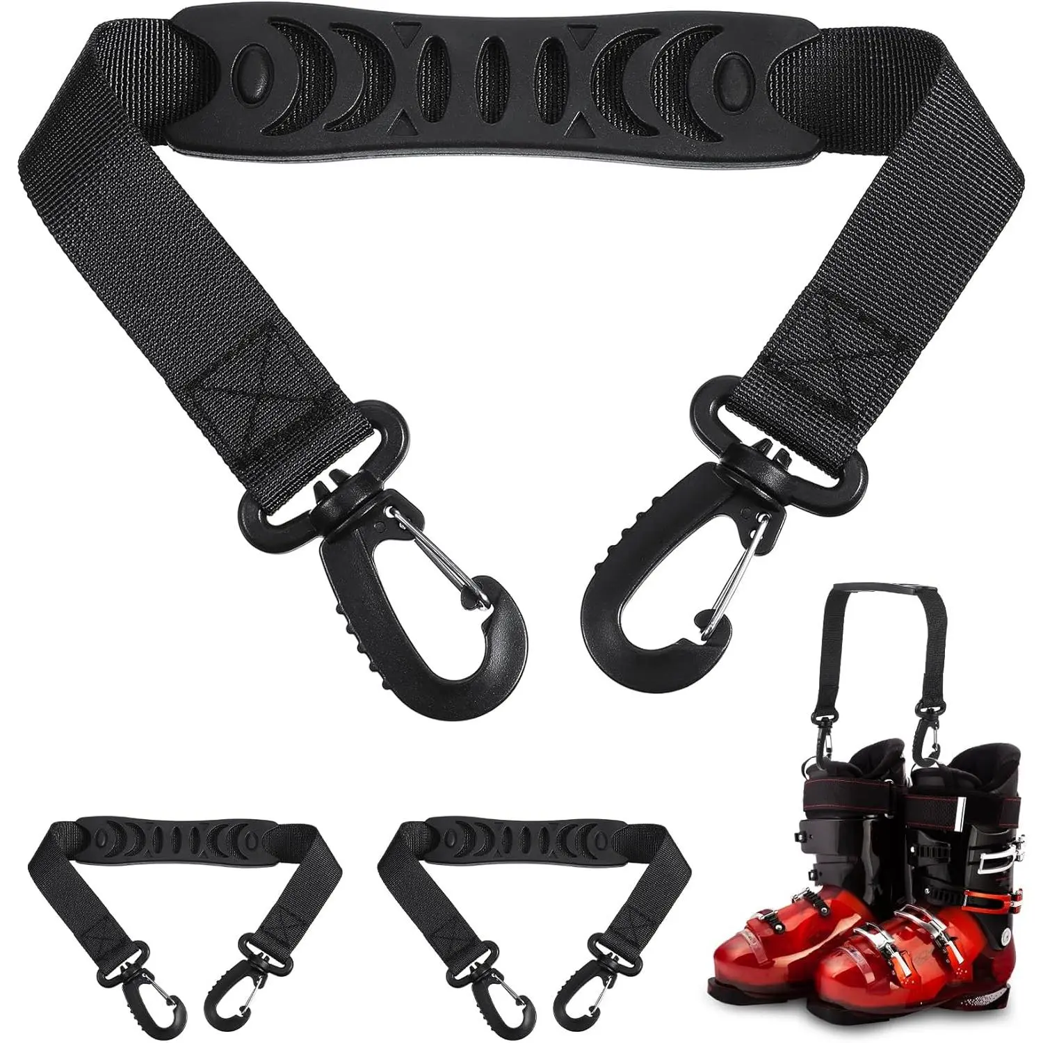 Ski Boot Carriers Straps Snowboard Boot Carrier Strap Roller Skate Shoulder Sling Leash Athletic Winter Gear Leash