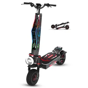 GD82 Electric Scooter for Adults,7000W Dual Motor Off-Road E-Scooter, Up to 55 Mph, 50 Miles Max Range, 60V/36AH Battery, Dual Suspension, 12" Off-Road E Scooters