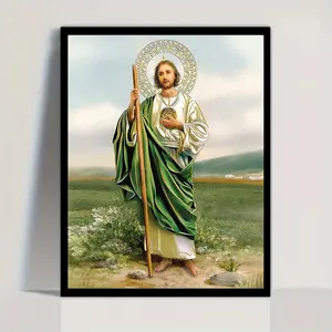 Jesus Pattern DIY Diamond Arts Crafts Colorful Painting Kit Without Frame, Canvas, 1 Set DIY 5D Diamond Art Decorative Painting for Adults Beginners, DIY Wall Art Decor for Home Living Room Bedroom