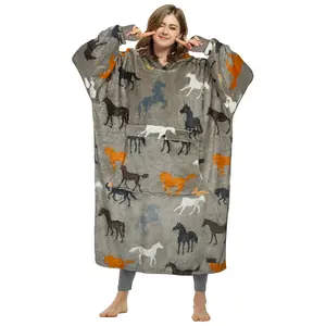 Oversized Hoodie Blanket Sweatshirt,Super Soft Warm Comfortable Fleece Giant Pullover with Large Front Pocket,for Adults Men Women Teenagers Wife Girlfriend