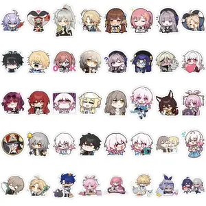 80PCS Cute Anime Honkai Star Rail Stickers Travel Skateboard Suitcase Guitar Luggage Laptop Graffiti Sticker Decals Toy