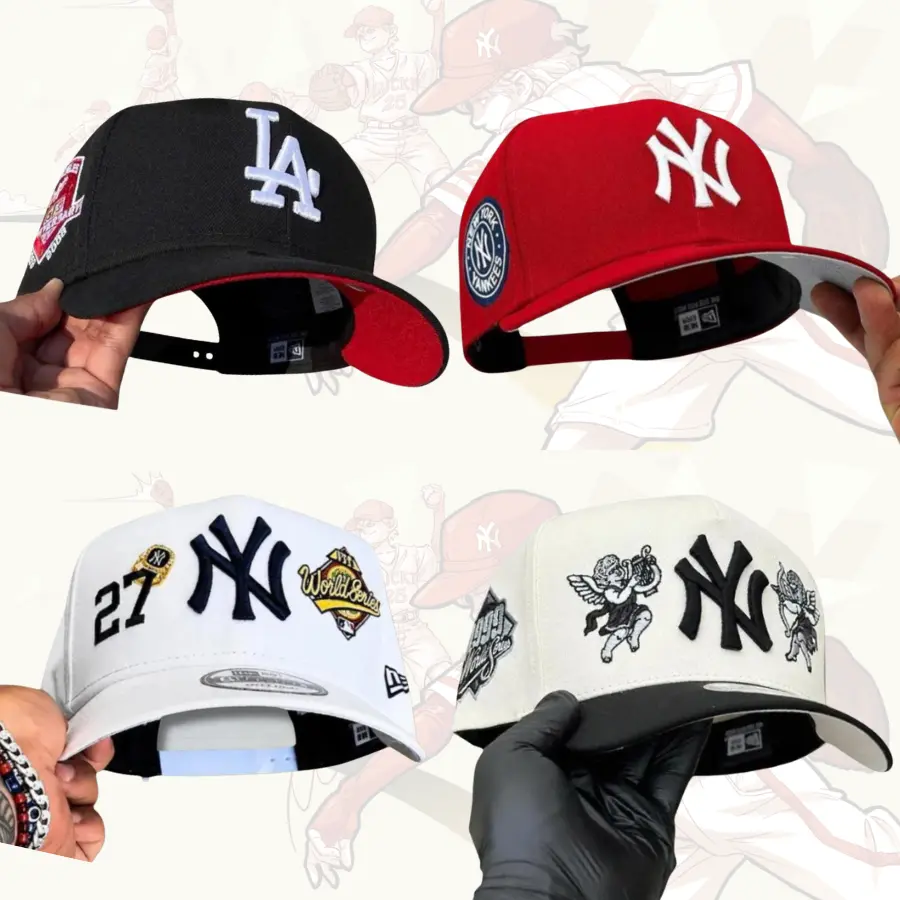 New Era MLB 9FORTY Snapback Cap LA Dodgers Anniversary Patch, Unisex Classic Sport Streetwear Adjustable Collectible Sports HeadwearCAP FOR WOMEN AND MEN