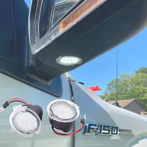LED Side Mirror Puddle Lights Compatible with Ford F150 Explorer Edge Expedition Flex Taurus X Mirror Signal Lamp Indicator Replacement Accessories, Pack of 2