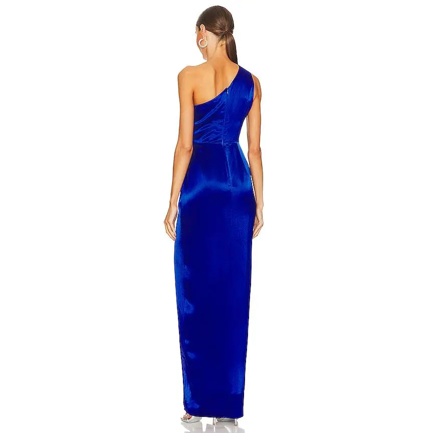 SAU LEE Preston Dress in Egyptian Blue