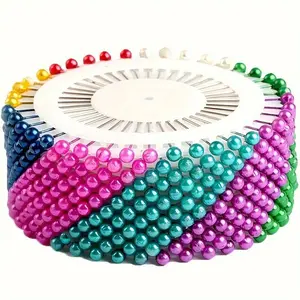 480pcs Faux Pearl Head Sewing Pins, Fixed Nail, Bead Needle, Hand Sewing Pins, Positioning Pin, Bouquet Decoration Pin, Clothing Vertical Cutting Needle, Sewing Tools, Sewing Supplies, Sewing Accessories, Sewing Products, Crafts