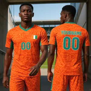 Personalized Ivory Coast Soccer Jersey, Custom Name Number Football Shirt, Cote d'Ivoire Fan Kit CIZ