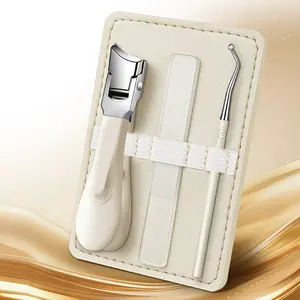 3-Piece Set Ultra-Sharp Large Opening Nail Clippers, High-End Anti-Splash Toenail Clipper, Thick Toe Nails Trimmer, Professional Grade