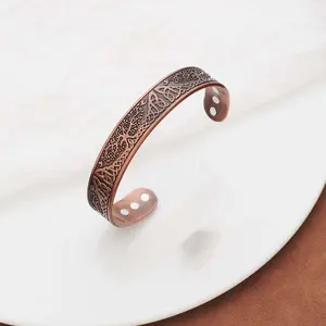 Retro Viking Open Bracelet – Trendy Punk Hip-Hop Niche Jewelry for Men & Women