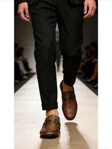 Simple commuting metal buckle loafers, breathable and comfortable for all-season travel