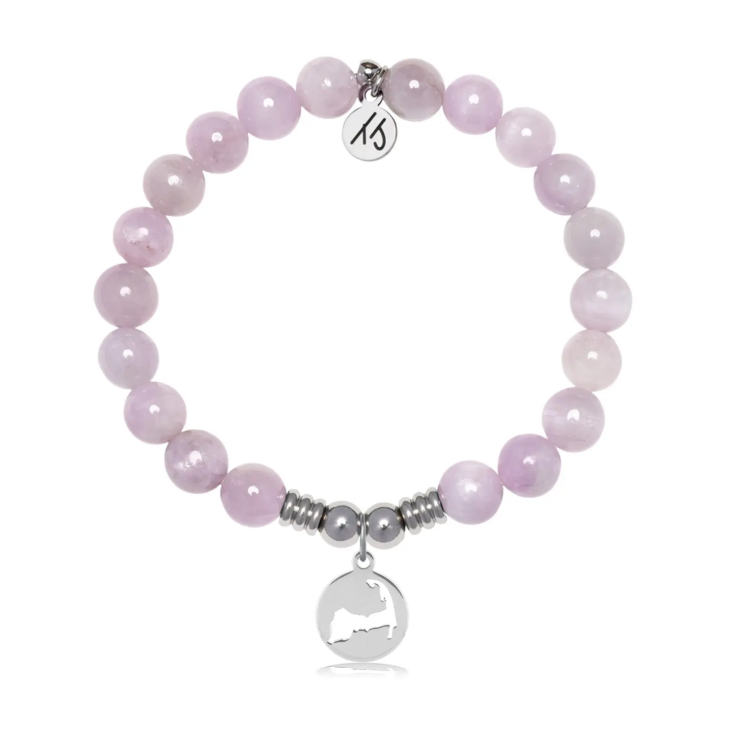 Cape Cod Charm with Kunzite Gemstone Bracelet