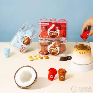 Nancy Compact Travel Cup 12 Cups Per Box 3 Flavors Coconut/Americano/Hazelnut