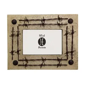 Double Barbwire Picture Frame