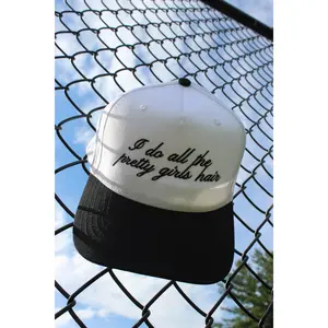 I DO ALL THE PRETTY GIRLS HAIR TRUCKER HAT