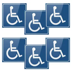 Disabled Car Sticker, Waterproof Self-adhesive Wheelchair Sticker Sign, Car Exterior Accessories for Car Bus Car Wheelchair, Universal Car Sticker, Sticker for Cars