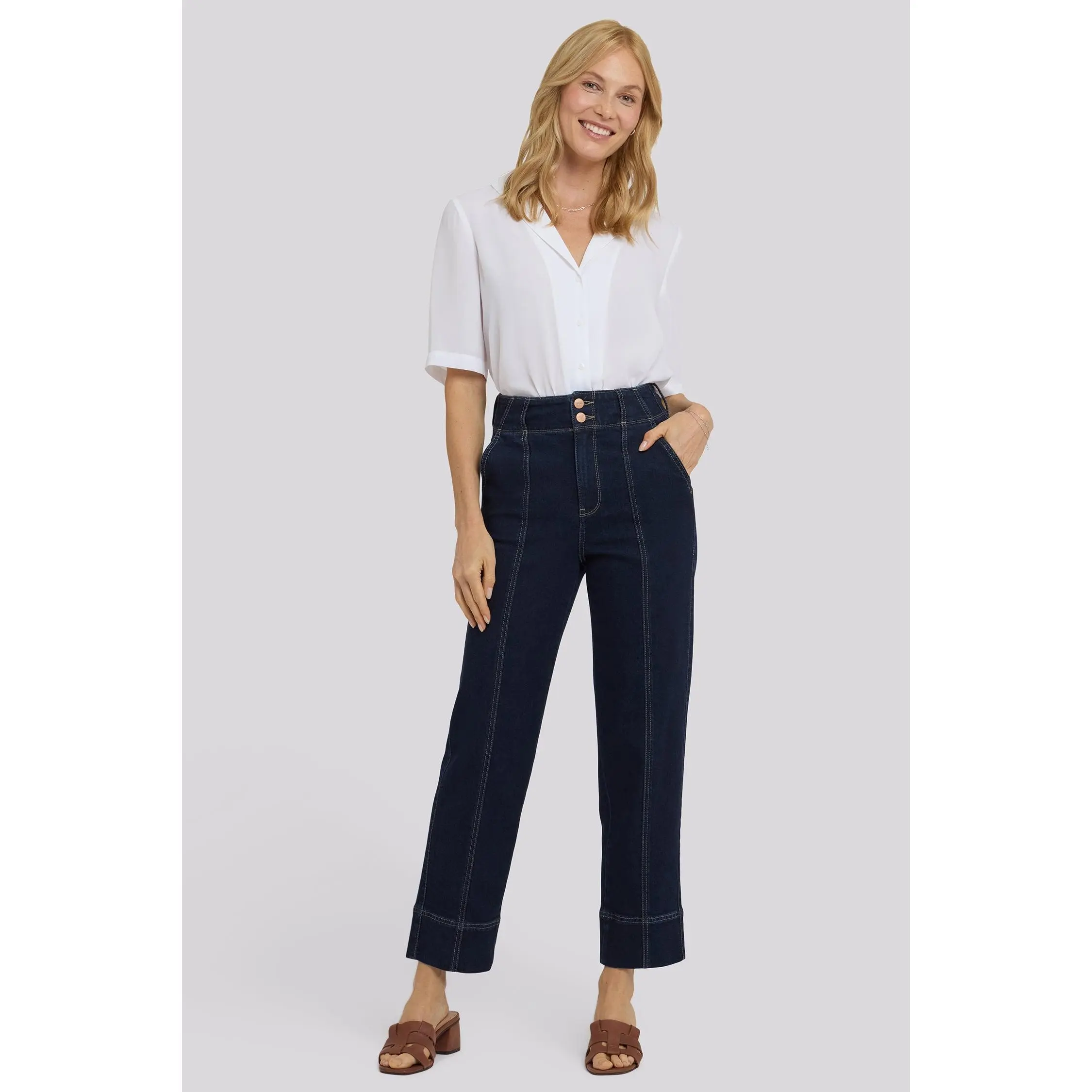 Kasey Stovepipe Ankle Jeans - Morning Tides