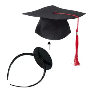 Graduation Cap Headband, 2 Pcs Comfortable Grad Cap Headband Insert with Eva Foam Sticker, Reliable Grip for All-Day Ceremony, Fits Most Head Sizes , Anti Slip Hair Band for Women Men, Hat Accessories for Graduates & Students   Keep HairStyle
