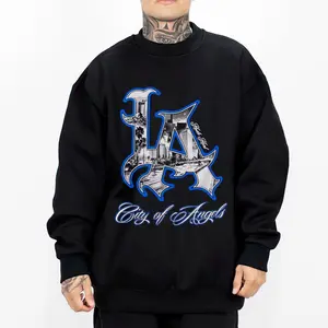 LA Art City Chicano Clothing Mexican Clothes Lowrider Clothes Oversized Graphic Tee Medium Heavy Sweatshirt Hoodie for Men & Women Unisex Fit