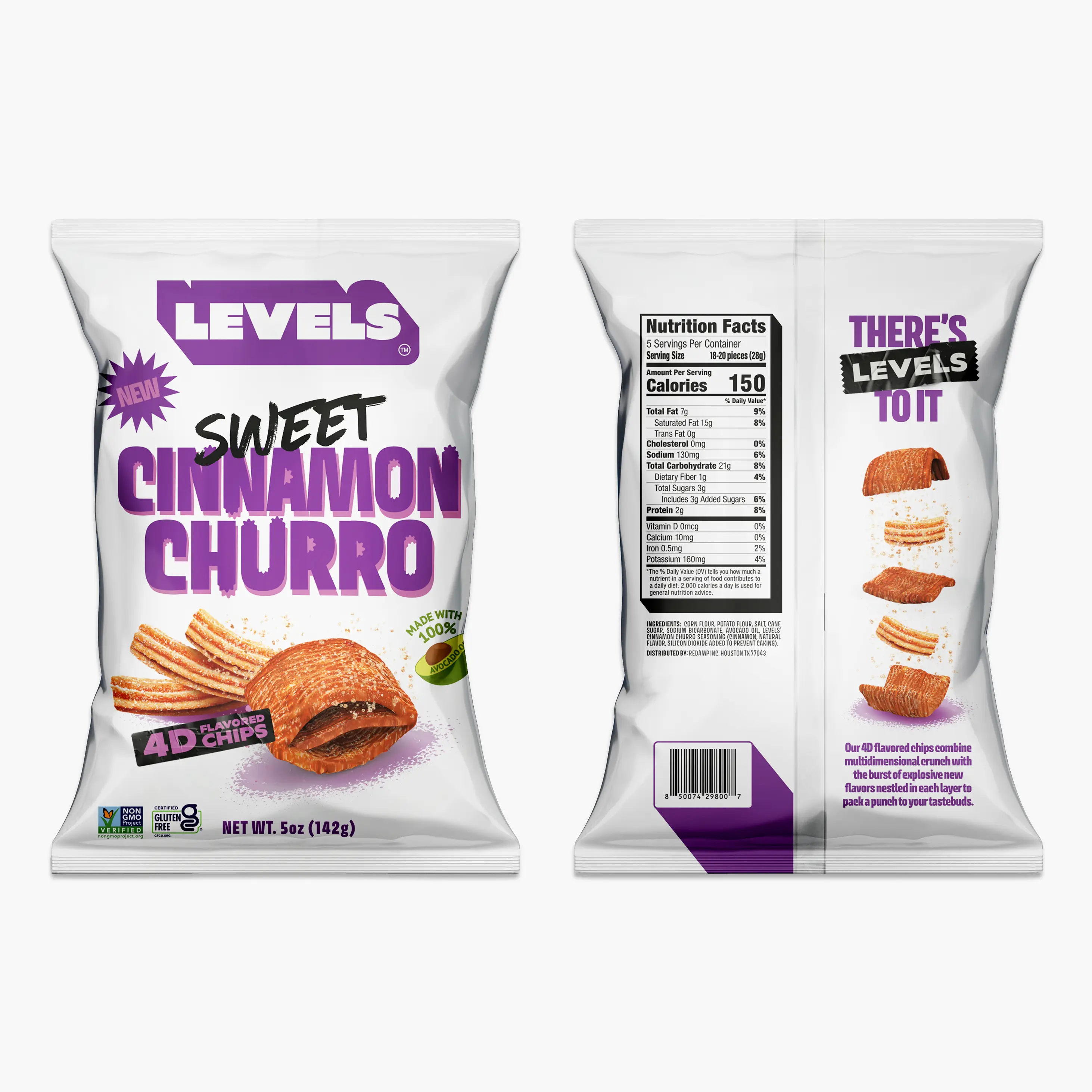 Levels by Brent Rivera 3 Pack 5 oz Bags (15 total ounces) Fiery
