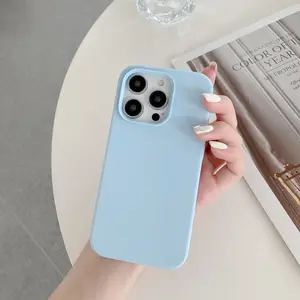 Simple drop phone case for iPhone17 Pro Max 17 Air /16/15 14 Pro Max, solid color 15PR 13 protective case, new 12 model 11 lens all inclusive 14 plus a couple of men and women premium sense