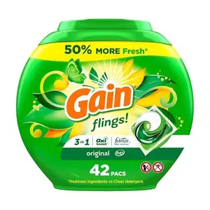 Gain Liquid Laundry Detergent Original Scent 42-count HE Washers Compatible for Everyday Use